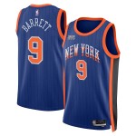 Maillot NBA New York Knicks RJ Barrett Nike 2023-24 City Edition Bleu Swingman - Homme